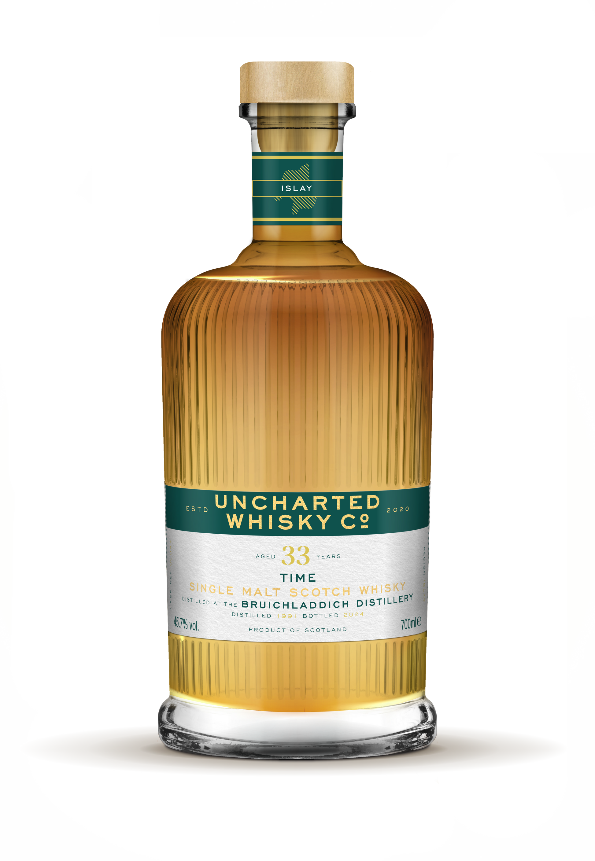 A picture of a bottle of Uncharted Whisky Co's whiskey.