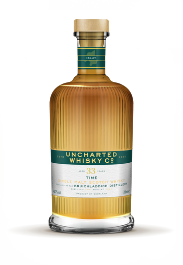 A picture of a bottle of Uncharted Whisky Co's whiskey.