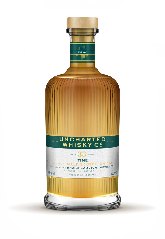 A picture of a bottle of Uncharted Whisky Co's whiskey.